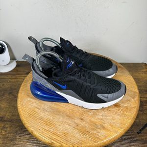 Nike Air Max 270 GS Black Game Royal Women's Size‎ 7.5 Shoes 943345-029